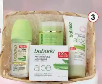 Clarel Babaria cuidado facial + crema manos + desodorante aloe vera oferta