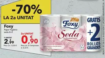 Clarel Foxy papel higiénico seda oferta