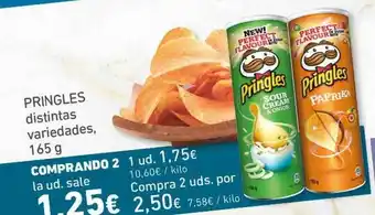 HiperDino Pringles distintas variedades, 165g oferta