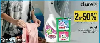 Clarel Ariel detergente líquido oferta