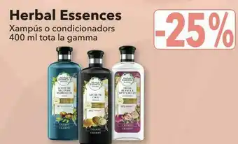 Clarel Champús y acondicionadores toda la gama herbal essences oferta