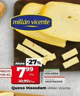 Dia Queso maasdam millán vicente oferta