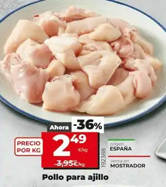 Dia Pollo al ajillo oferta