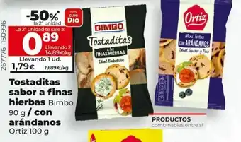 Dia Tostadas bimbo oferta