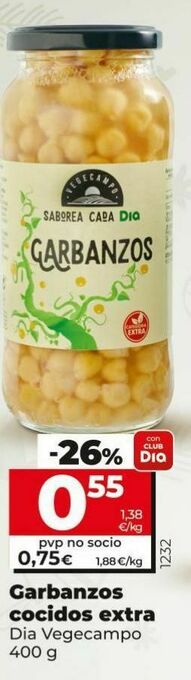 Dia Garbanzos cocidos dia oferta