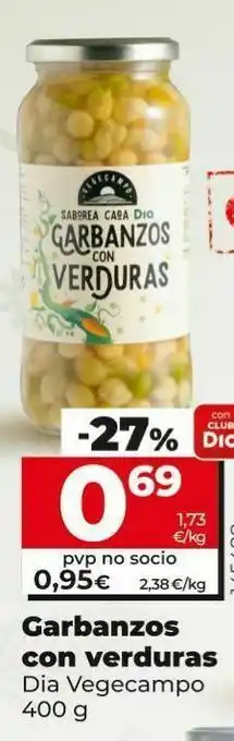 Dia Garbanzos con verduras dua oferta