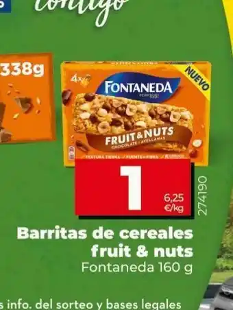 Dia Barritas de cereales fontaneda oferta