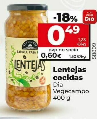 Dia Lentejas cocidas dia oferta