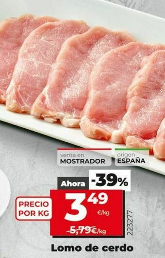La Plaza de DIA Lomo de cerdo oferta