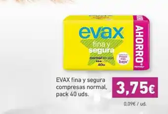 HiperDino Evax Fina Y Segura Compresas Normal Pack 40 uds. oferta