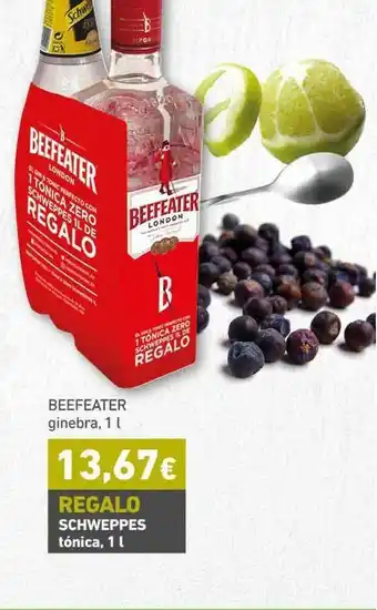 HiperDino Beefeater Ginebra 1L oferta