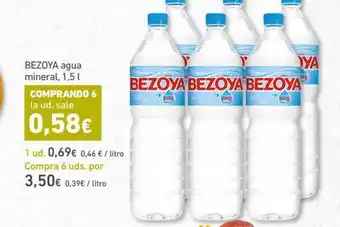 HiperDino Bezoya Agua Mineral 1.5L oferta