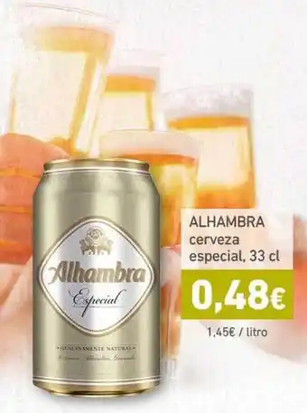 HiperDino Alhambra Cerveza especial 33cl oferta