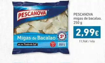 HiperDino Pescanova migas de bacalao 250g oferta