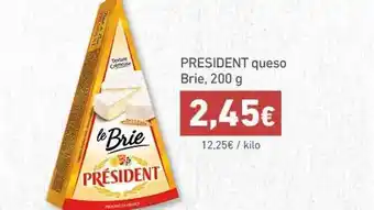 HiperDino President Queso Brie 200g oferta