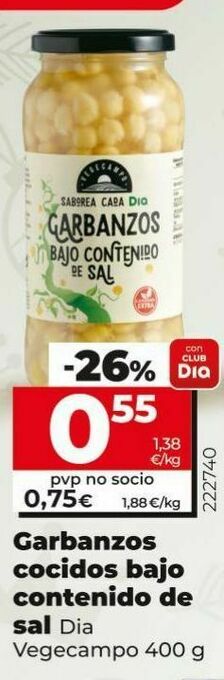 Dia Garbanzos cocidos dia oferta