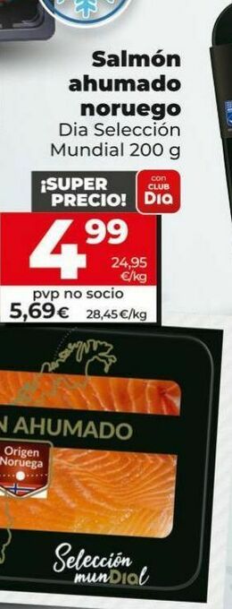 Dia Salmón ahumado noruego dia oferta