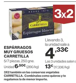 Supercor CARRETILLA Espárragos muy gruesos oferta