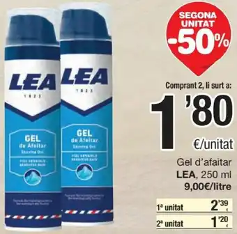 SPAR Lea Gel D'Afaitar 250 ml oferta