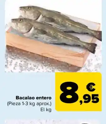 Carrefour Bacalao entero oferta