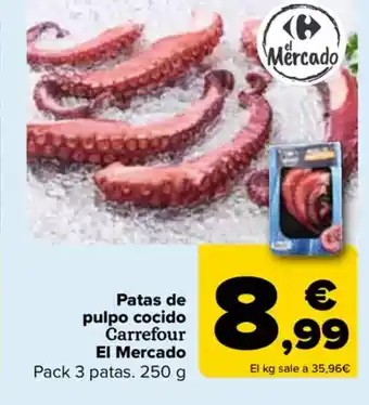Carrefour Patas de pulpo cocido oferta