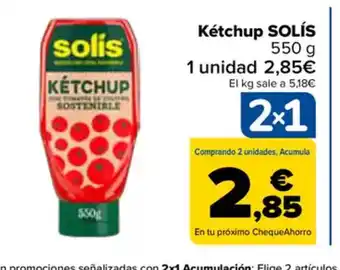 Carrefour SOLIS Kétchup oferta