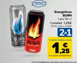Carrefour BURN Energéticos oferta