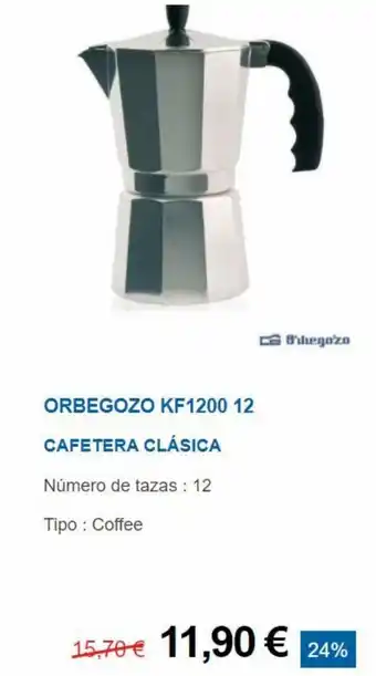Tien 21 Orbegozo KF1200 12 Cafetera Clásica oferta