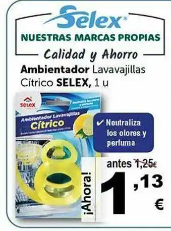 Masymas Ambientador Lavavajillas Citrico Selexx 1u oferta