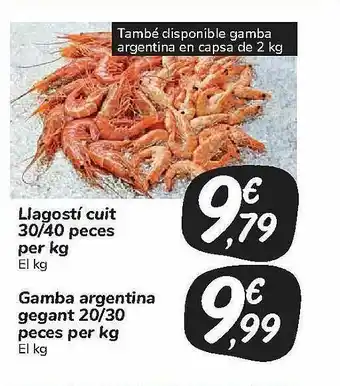 Carrefour Market Llagostí Cuit 30 40 Peces Per Kg Gamba Argentina Gegant 20 30 Peces Per Kg oferta
