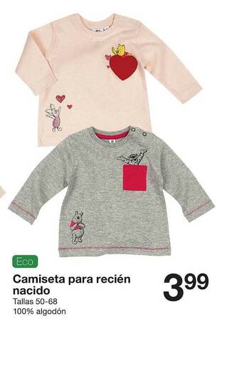 Zeeman Camiseta Para Recién Nacido oferta