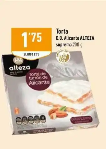 Supermercados Deza Torta D.o. Alicante Alteza Suprema 200g oferta