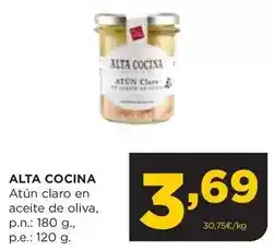 Alimerka Alta cocina - atun claro en aceite de oliva oferta