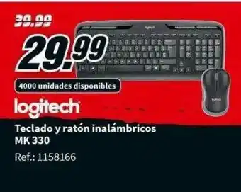 MediaMarkt Logitech Teclado Y Ratón Inalámbricos Mk 330 oferta