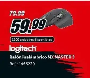 MediaMarkt Ratón Inalámbrico Mx Master 3 oferta