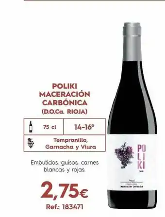 Makro Poliki Maceración Carbónica (d.o.ca Rioja) oferta