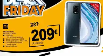 E.Leclerc MI Smartphone Redmi Note 9 Pro oferta