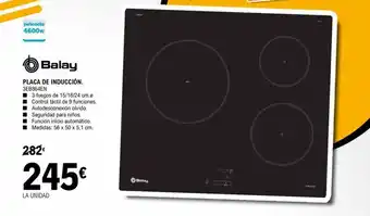 E.Leclerc Balay Placa dde Induccion oferta
