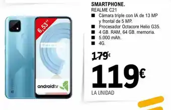 E.Leclerc Smartphone Realme C21 oferta