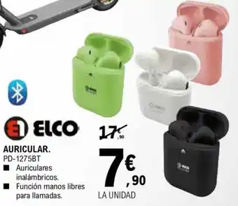 E.Leclerc Elco Auricular PD-1275BT oferta