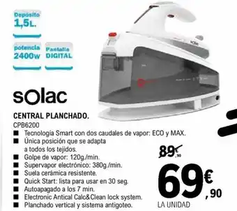 E.Leclerc Solac Central Planchadp CPB6200 oferta