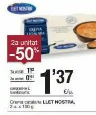 BonpreuEsclat Crema catalana llet nostra oferta