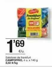 BonpreuEsclat Salchichas frankfurt frankfurt oferta