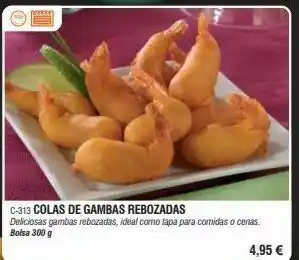 Abordo Gambas rebozadas ideal oferta