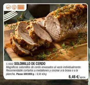 Abordo Solomillo de cerdo oferta