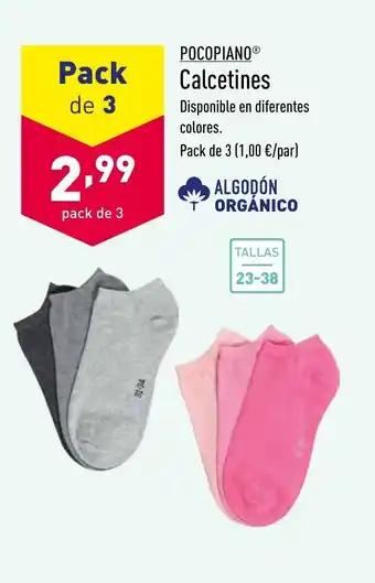 ALDI Pocopiano Calcetines Pack de 3 oferta