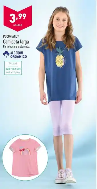 ALDI Pocopiano Camiseta Larga oferta