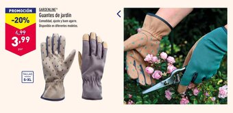 ALDI Gardenline Guantes de jardín oferta