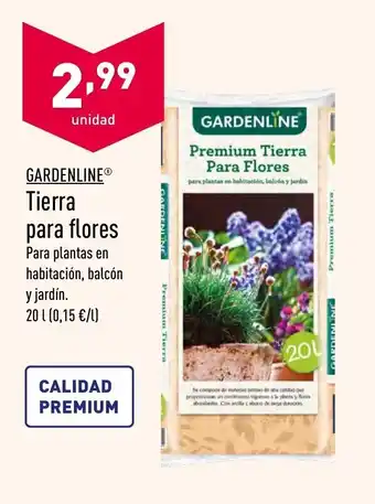 ALDI Gardenline Tierra para flores 20L oferta