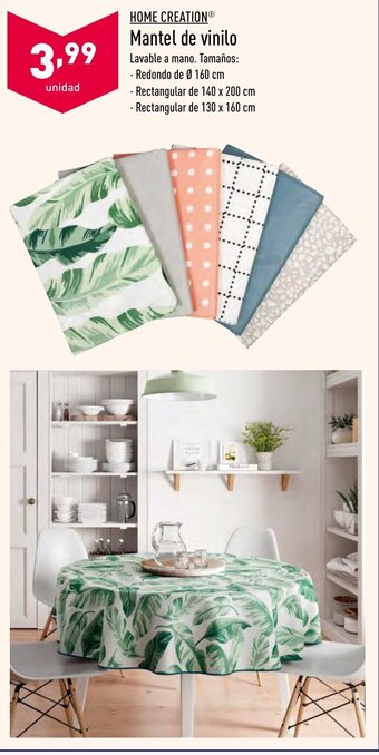 ALDI Home Creation Mantel de vinilo oferta
